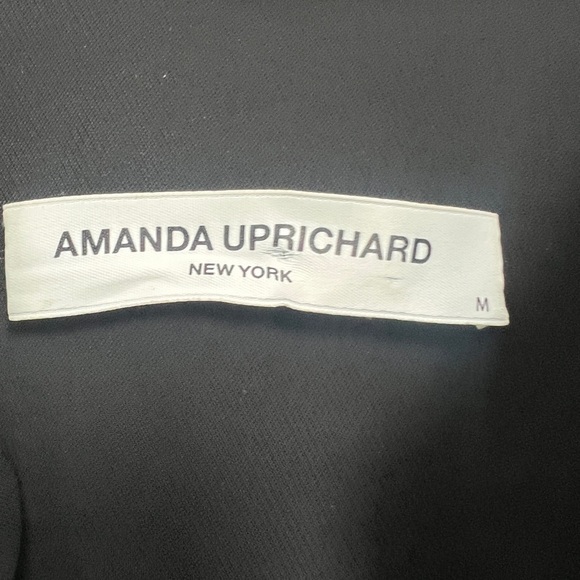 AMANDA UPRICHARD LONG SLEEVE BLACK TUNIC BLOUSE - Picture 2 of 4